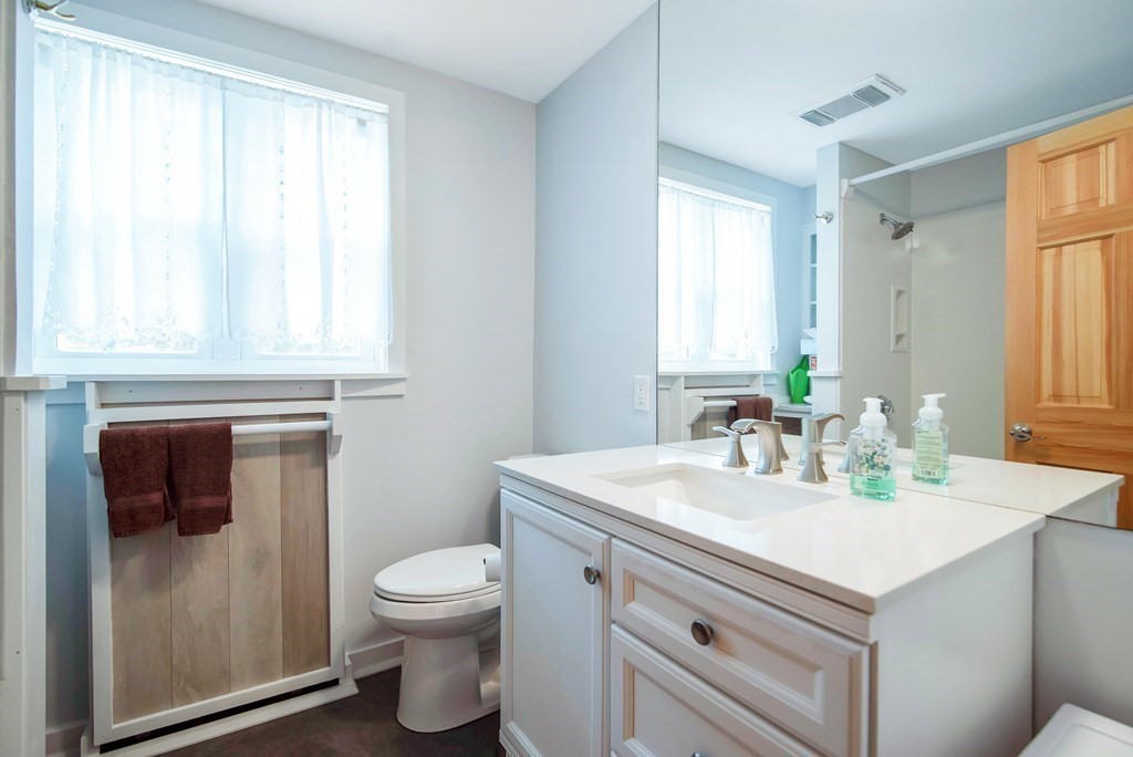 15 Three Rivers Road Wilbraham, MA 01095 - Photo 27 of 37 a bathroom with a sink a toilet and a mirror