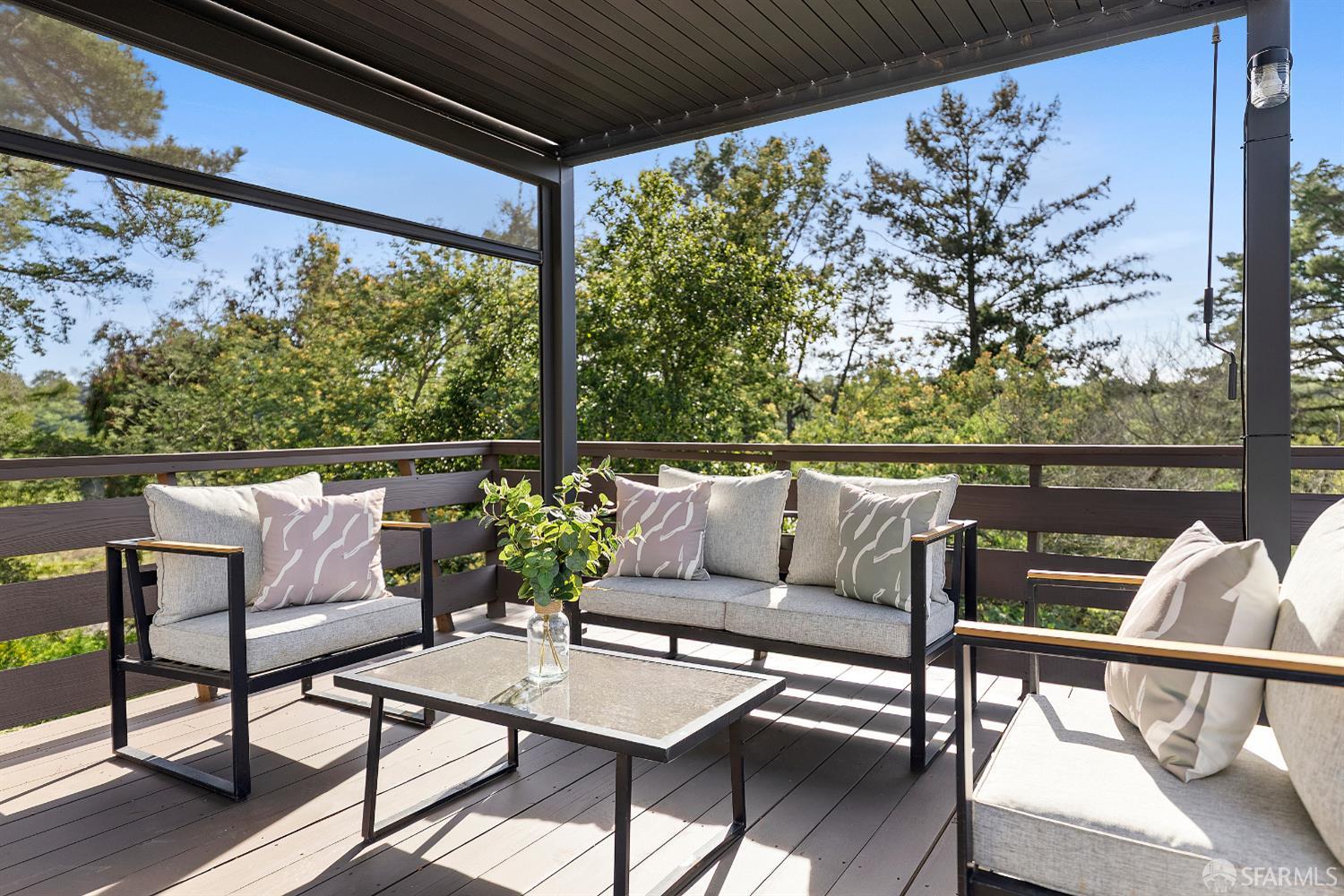 923 Janet Lane Lafayette, CA 94549 - Photo 34 of 43 a roof deck with couches and potted plants