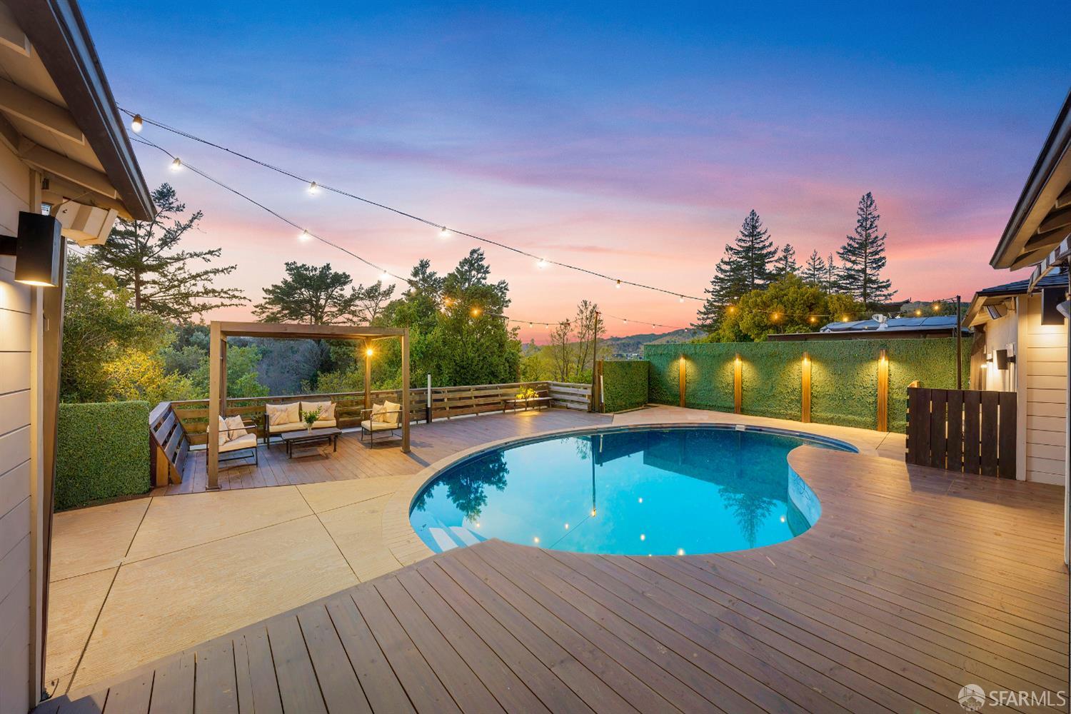 923 Janet Lane Lafayette, CA 94549 - Photo 37 of 43 a view of a swimming pool with sitting area