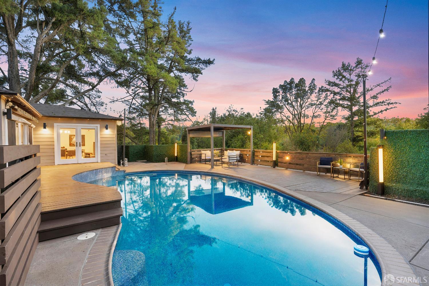 923 Janet Lane Lafayette, CA 94549 - Photo 38 of 43 a view of a swimming pool with a patio
