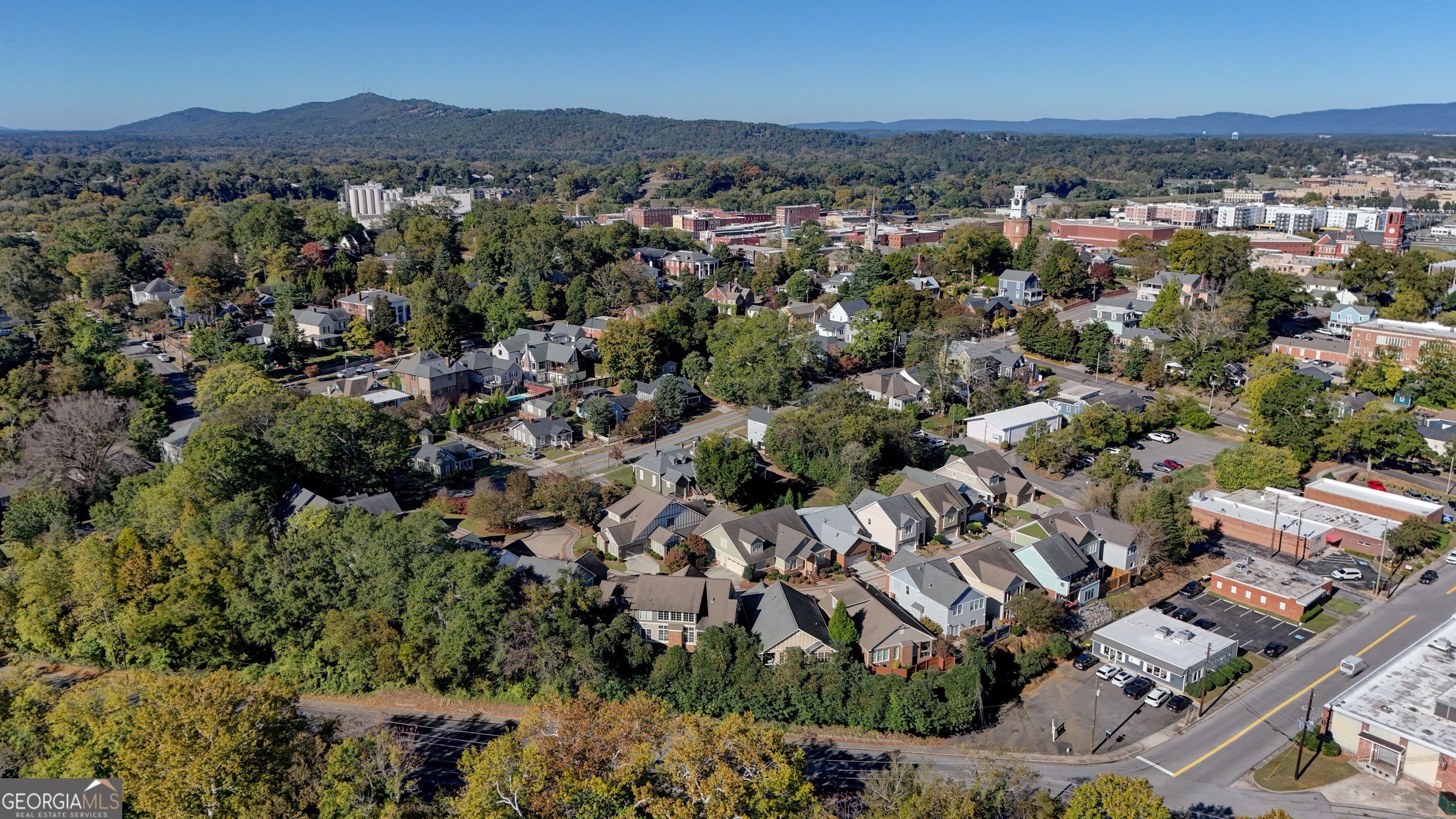 29 Pear Street Rome, GA 30161 - Photo 11 of 55 an aerial view of a city with lots of residential buildings
