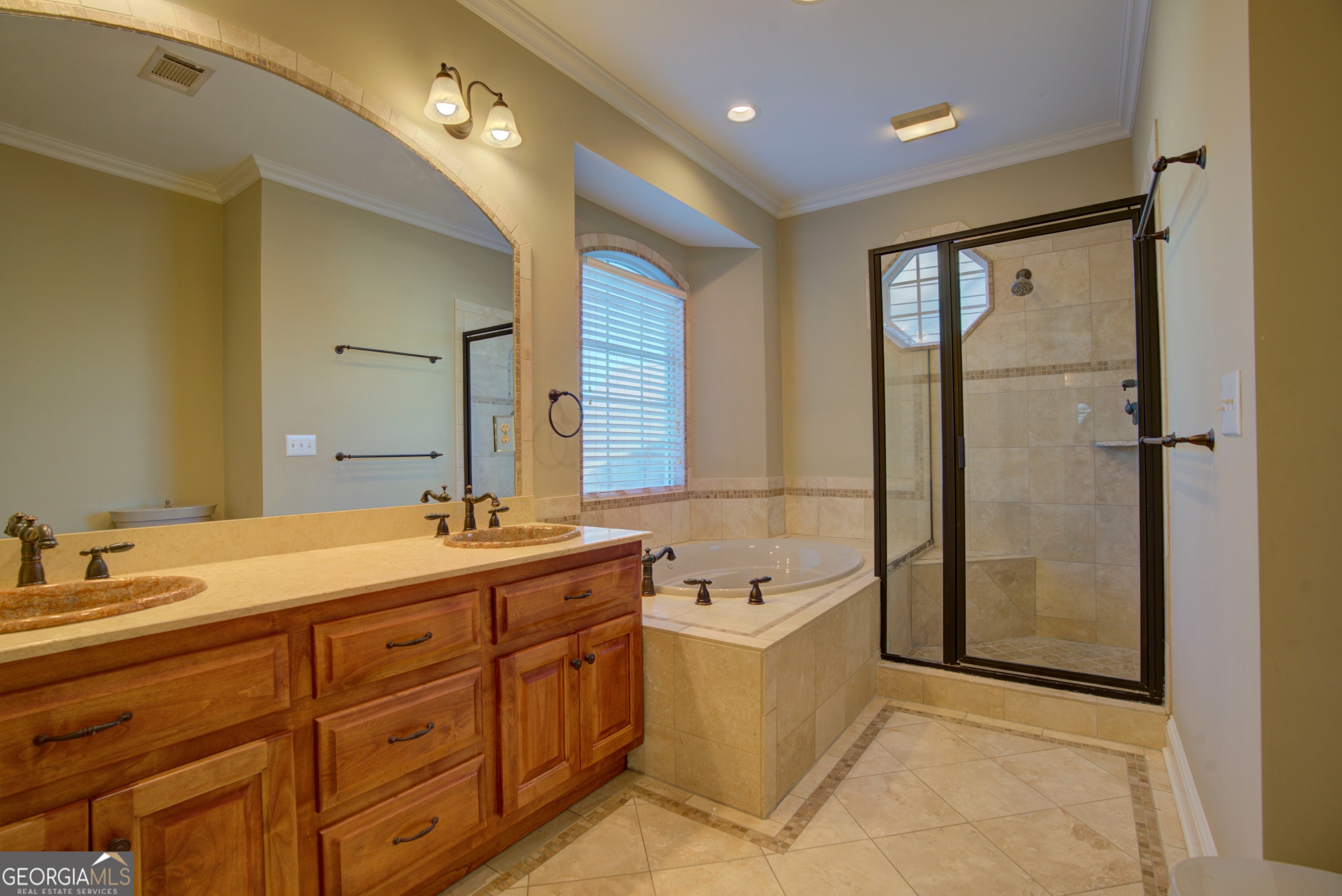 29 Pear Street Rome, GA 30161 - Photo 35 of 55 a bathroom with a tub sink shower and mirror