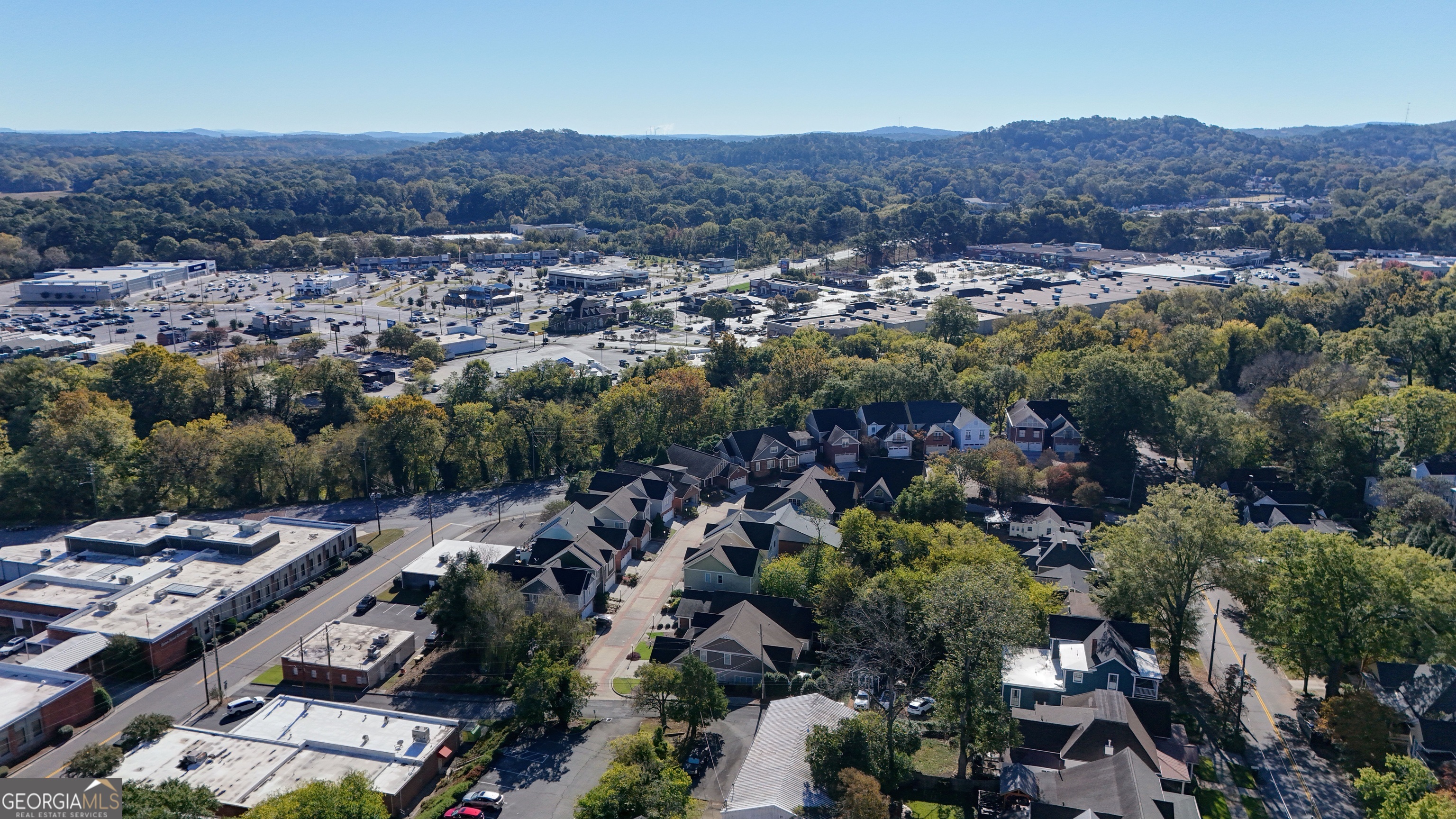 29 Pear Street Rome, GA 30161 - Photo 9 of 55 an aerial view of residential house and green space