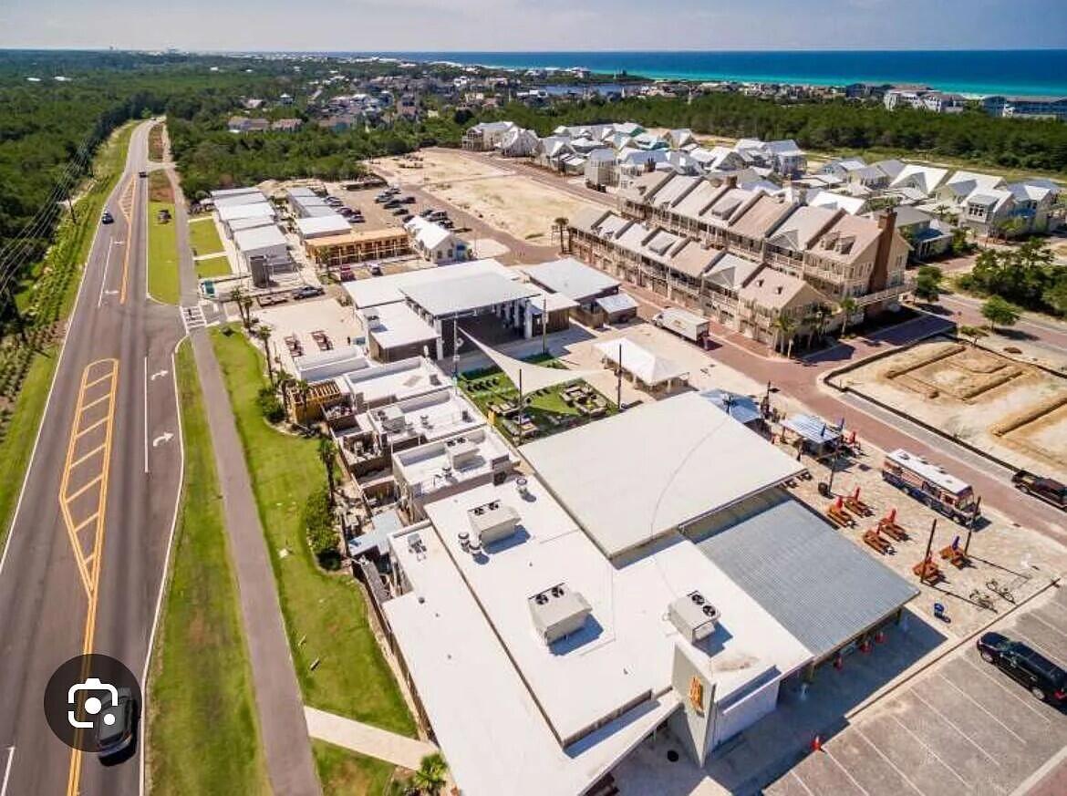 11 East Crabbing Hole Ln Inlet Beach Inlet Beach, FL 32461 - Photo 32 of 34 an aerial view of a house with a garden