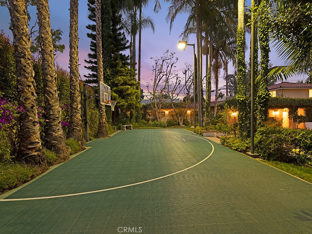 726 Foothill Road Beverly Hills, CA 90210 - Photo 43 of 59 a view of outdoor space and tennis court