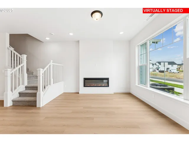 a view interior of the house with wooden floor