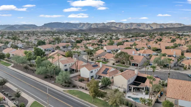 an aerial view of residential houses with outdoor space and view of residential houses