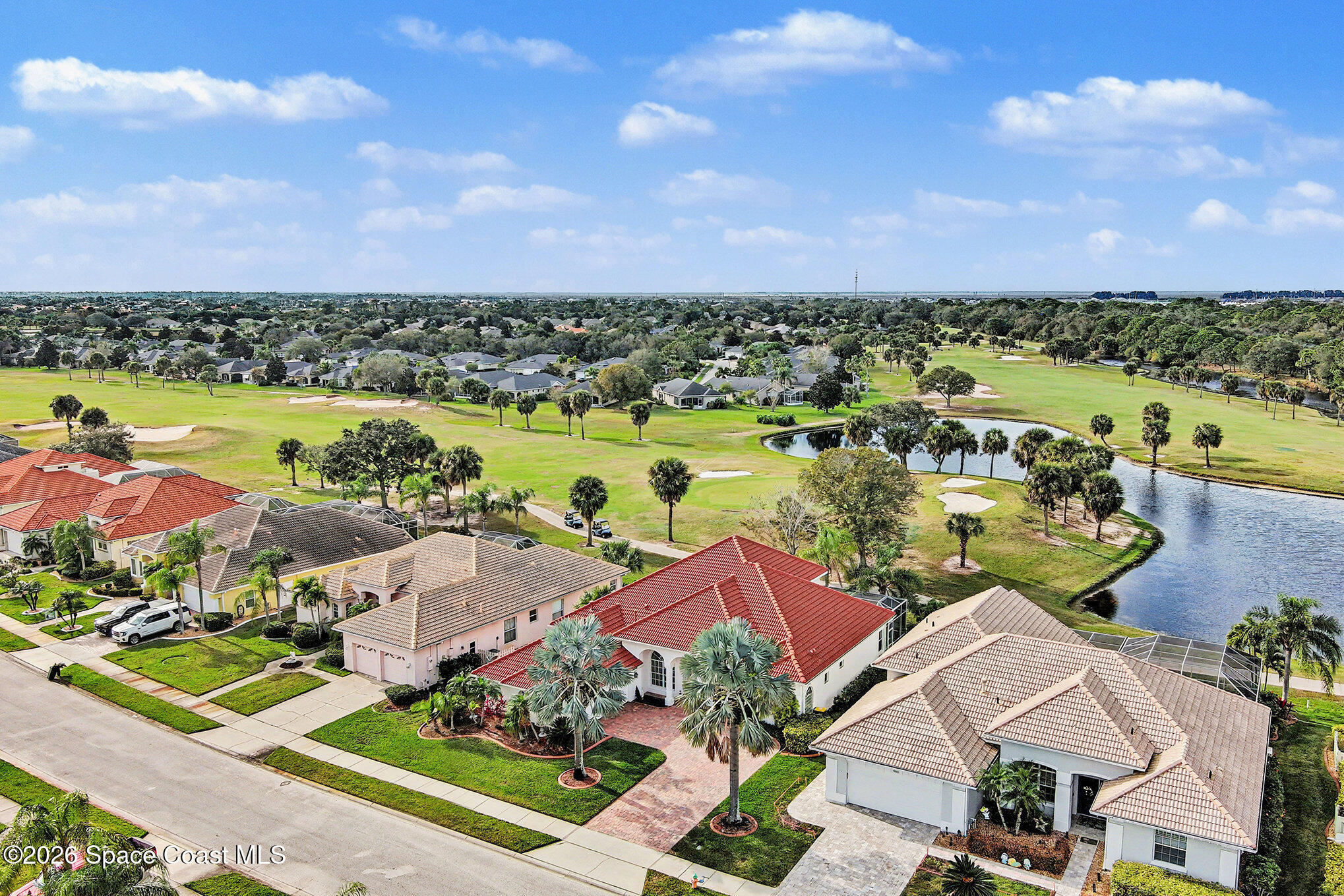 4325 Collingtree Drive Rockledge, FL 32955 - Photo 30 of 35 a view of a lake with outdoor space houses swimming pool and ocean view