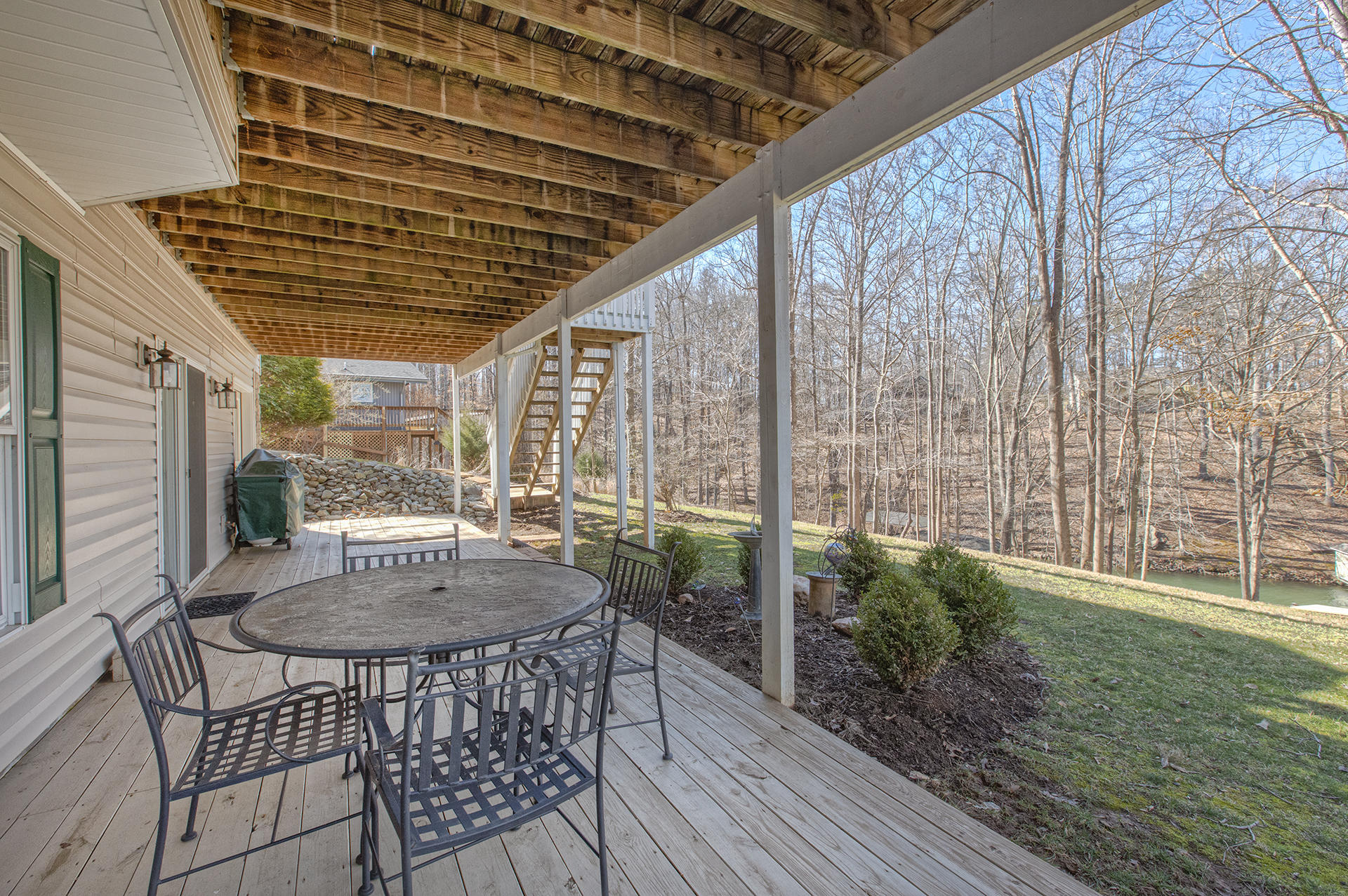 114 Woodley Road Moneta, VA 24121 - Photo 35 of 50 Lower level decking