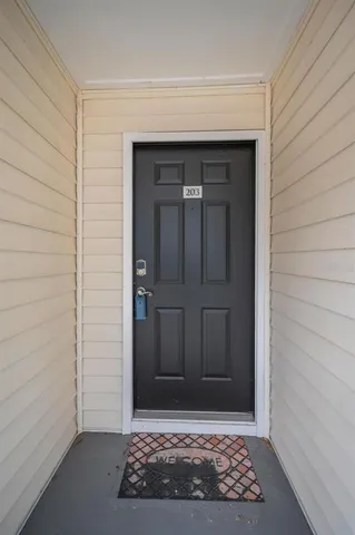 a view of an entryway door