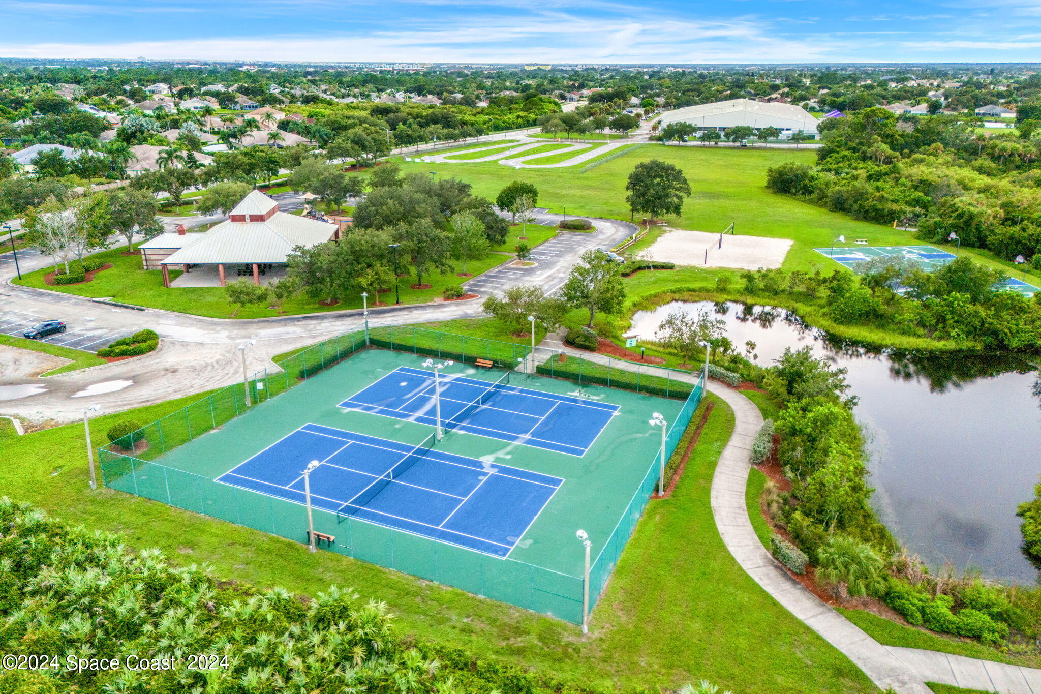 1633 Quinn Drive Rockledge, FL 32955 - Photo 43 of 50 an aerial view of a pool