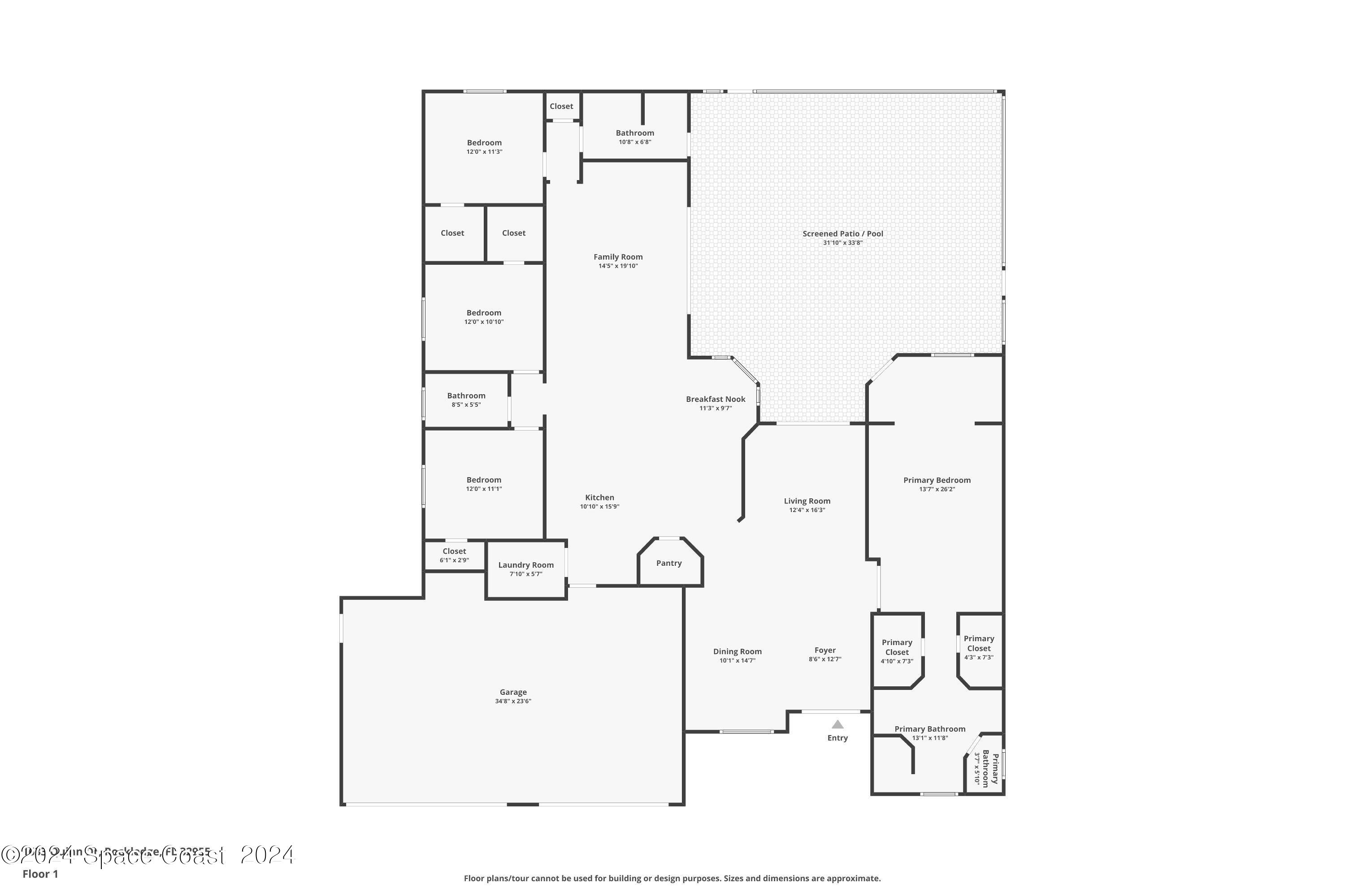 1633 Quinn Drive Rockledge, FL 32955 - Photo 50 of 50 a picture of a bathroom with a sink