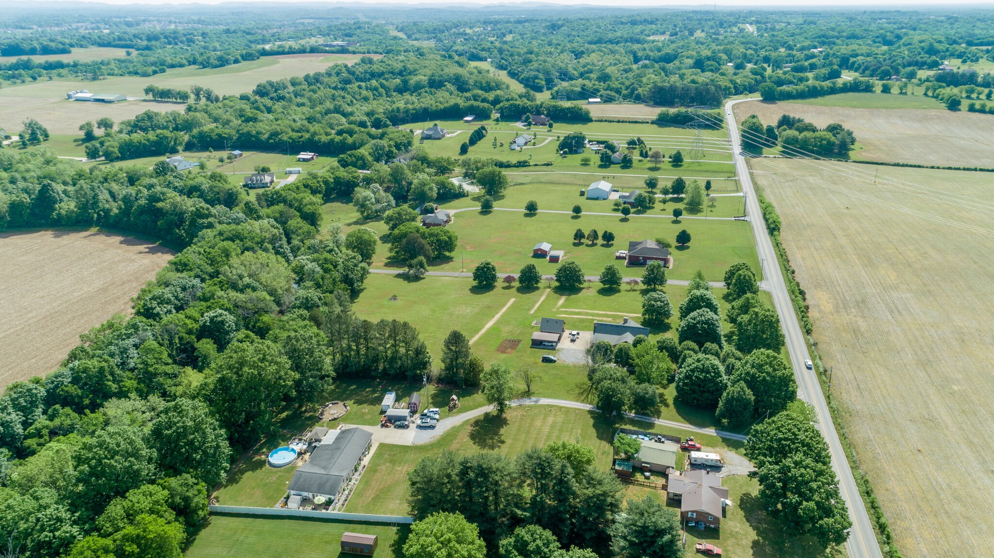 3003 Greens Mill Road Spring Hill, TN 37174 - Photo 40 of 48 an aerial view of a house with a yard