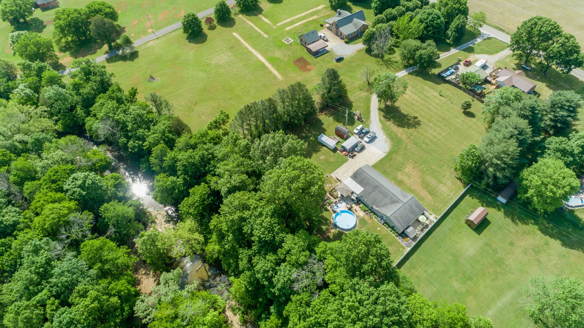 3003 Greens Mill Road Spring Hill, TN 37174 - Photo 41 of 48 an aerial view of residential house with outdoor space and trees all around