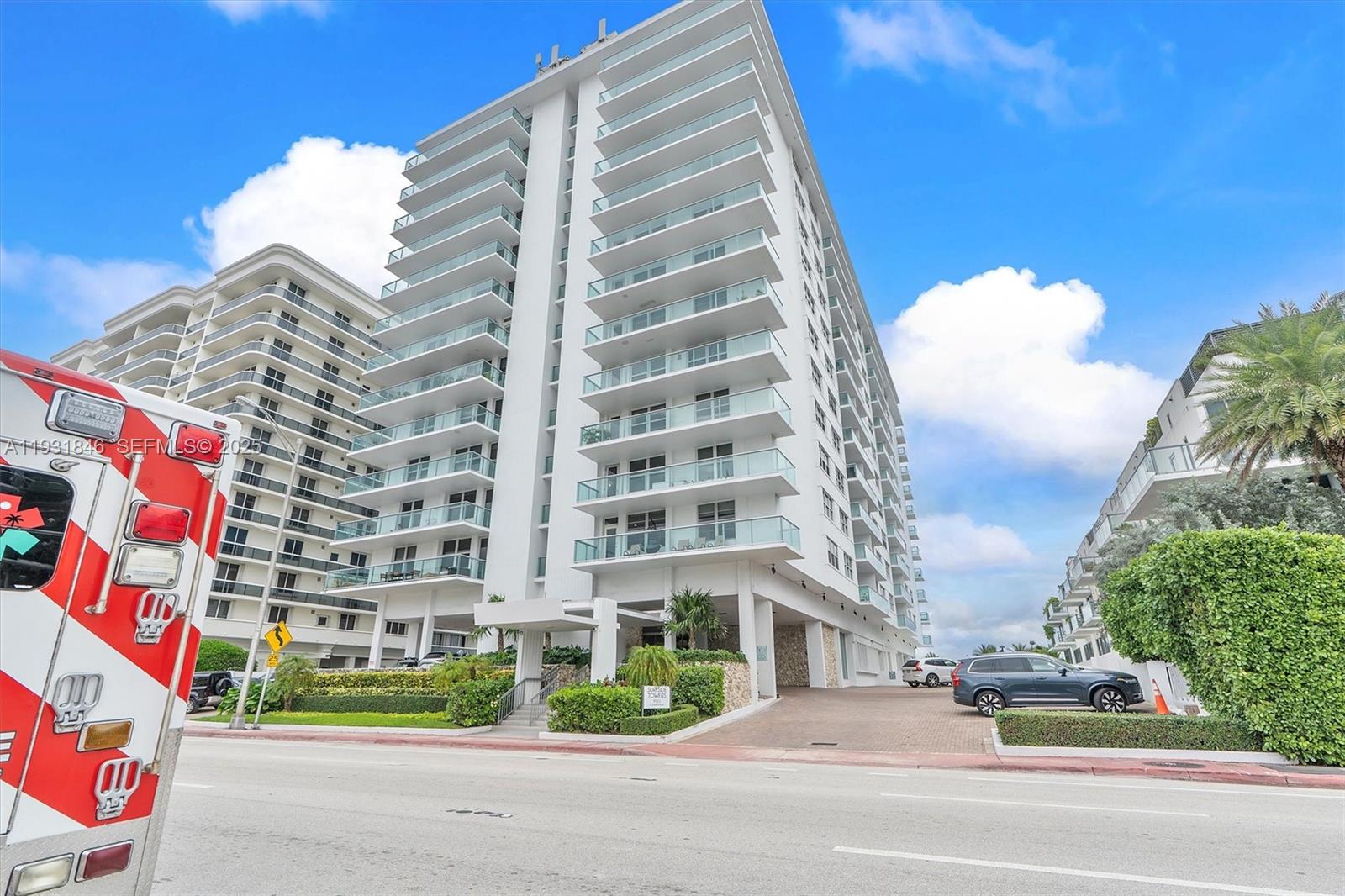 9511 Collins Avenue, Unit 606 Surfside, FL 33154 - Photo 41 of 43 a view of a city with tall buildings