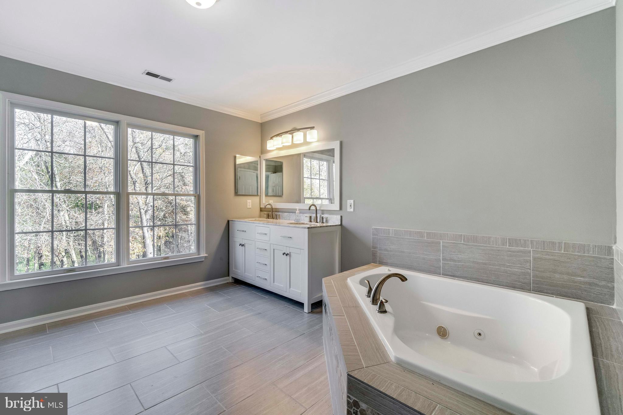 2220 Monkton Road Monkton, MD 21111 - Photo 35 of 45 a bathroom with a bathtub sink a window and mirror