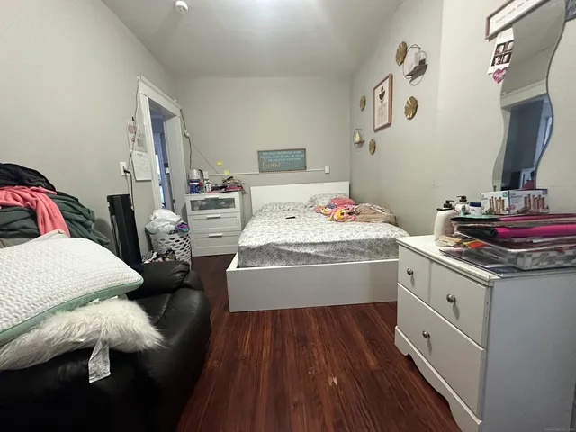 a storage room with washer and dryer