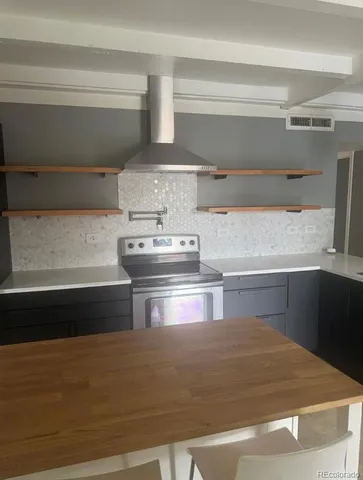 a close view of appliances