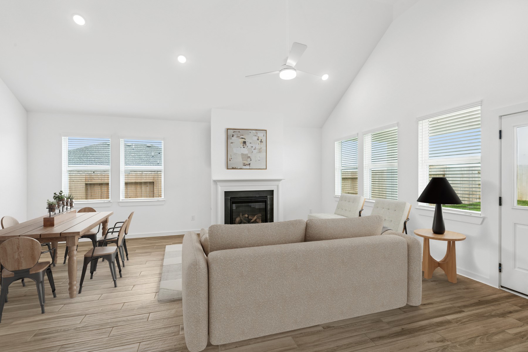 502 Samuel Rdg Drive Dayton, TX 77535 - Photo 7 of 33 Cozy fireplace in the great room (*Photo not of actual home and used for illustration purposes only.)