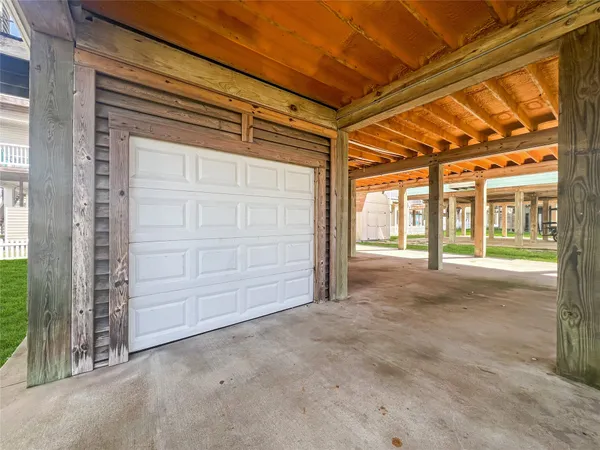 a view of an empty room with sliding door