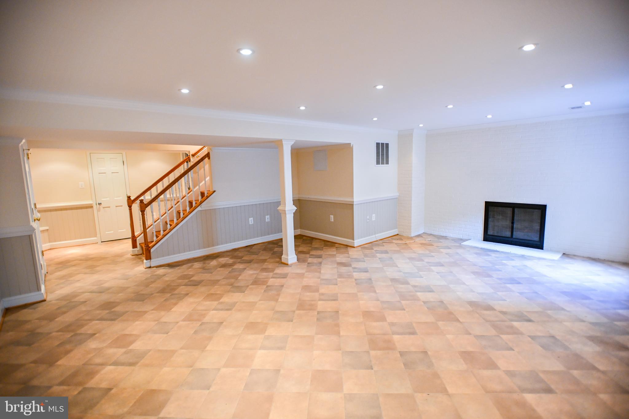 8031 Glendale Road Chevy Chase, MD 20815 - Photo 57 of 72 Recreation Room w/ Wood burning Fireplace