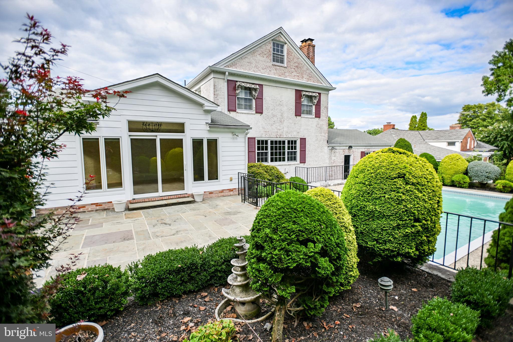 8031 Glendale Road Chevy Chase, MD 20815 - Photo 61 of 72 Spacious Blue Stone Patio off of Sunroom