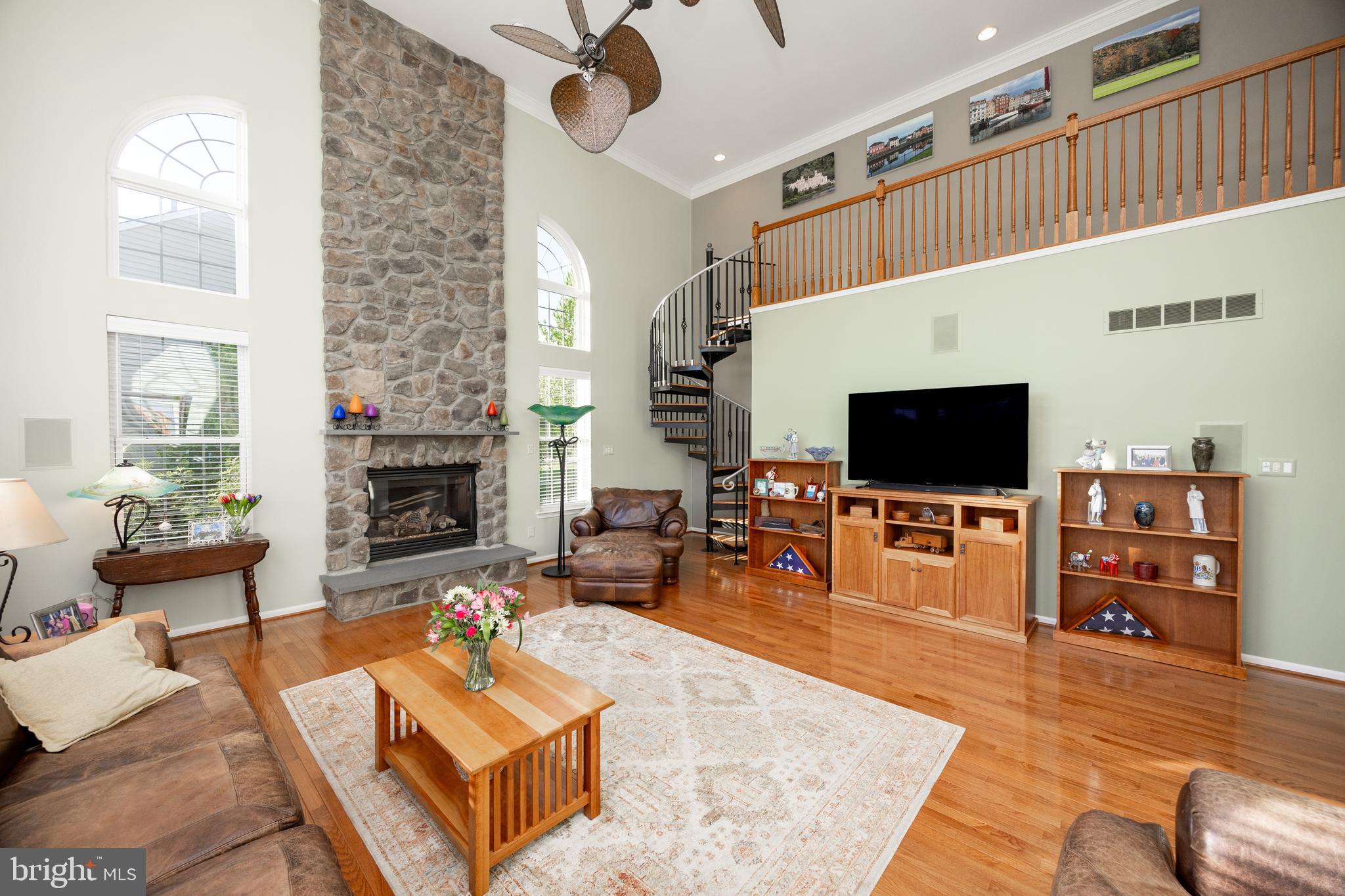 912 Nottingham Road Pottstown, PA 19465 - Photo 30 of 92 Floor-to-ceiling stone fireplace in family room