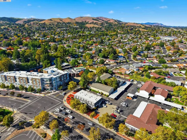 an aerial view of a city