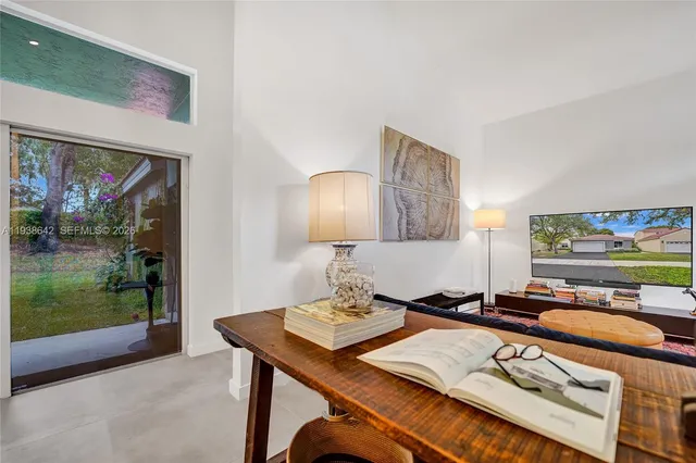 an aerial view of residential building with outdoor space