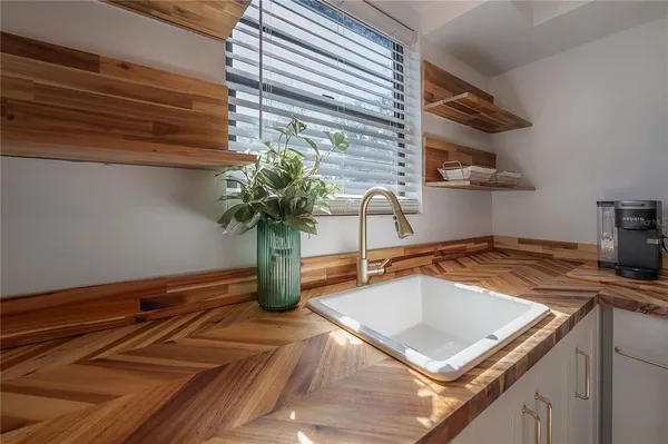 a view of an outdoor space with pool