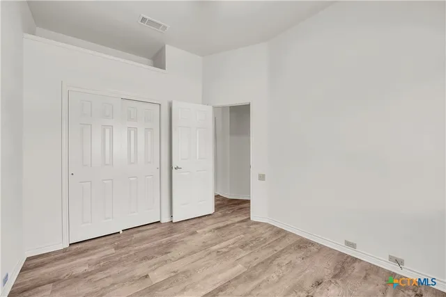 a view of an empty room