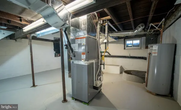 a view of storage and utility room