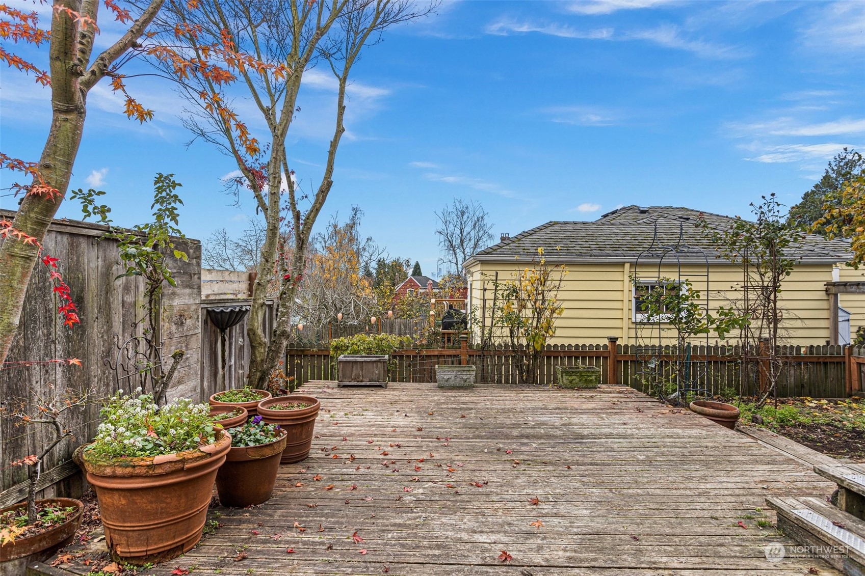 4228 Eastern Avenue North Seattle, WA 98103 - Photo 23 of 27 a front view of a house with a yard and potted plants