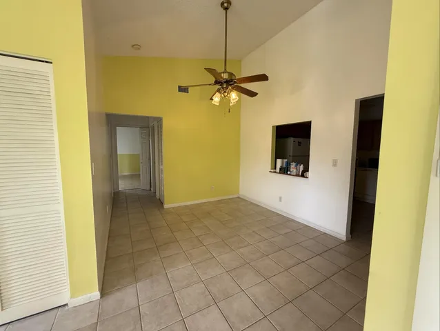 a view of a livingroom with a flat screen tv