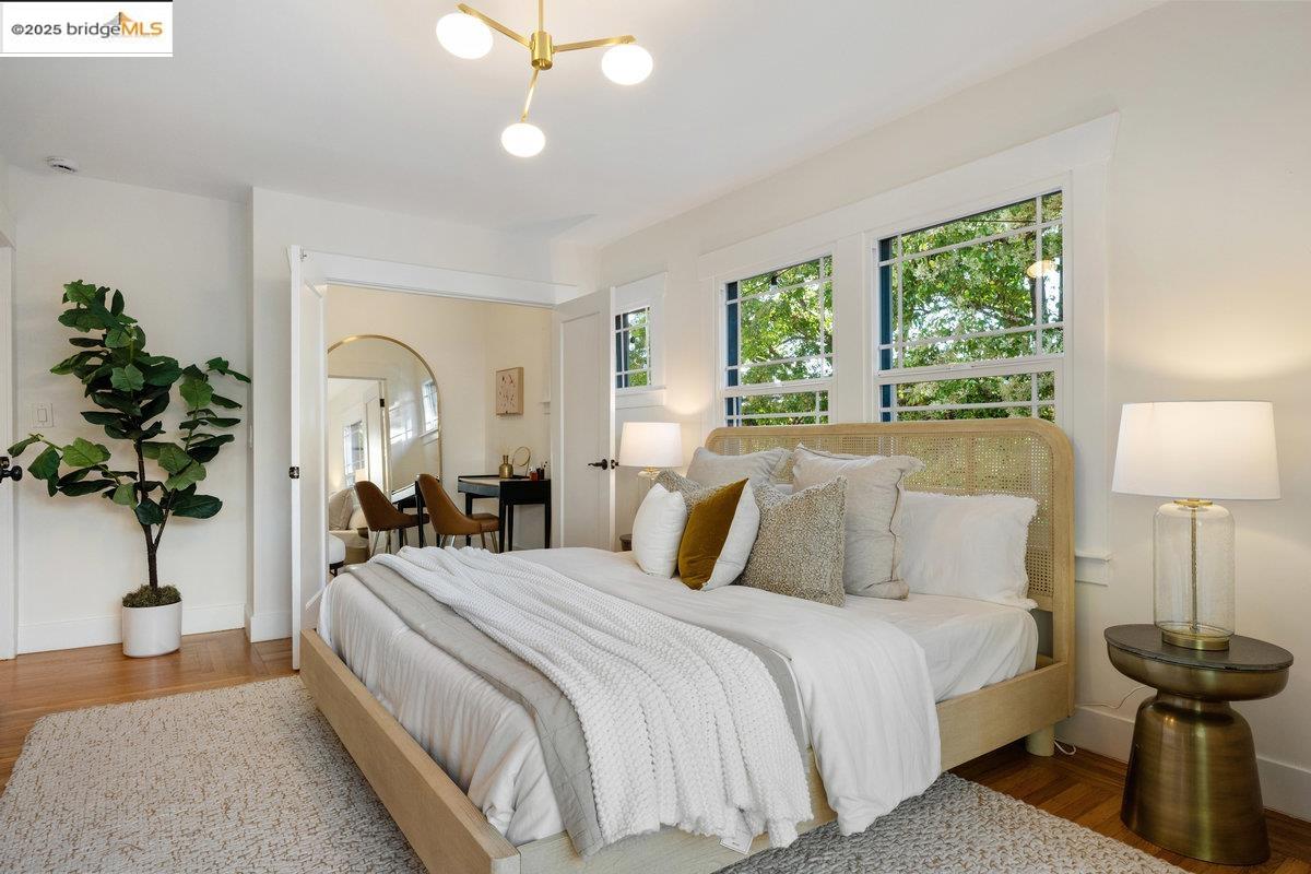 3056 California Street Oakland, CA 94602 - Photo 21 of 44 Bedroom with wood finished floors and baseboards