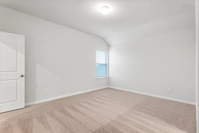 an empty room with an entryway