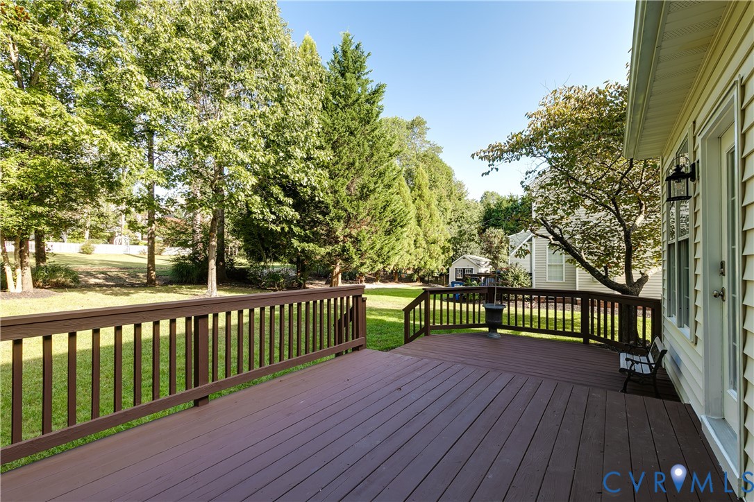806 Biggin Pond Road Midlothian, VA 23114 - Photo 45 of 50 a view of a wooden deck
