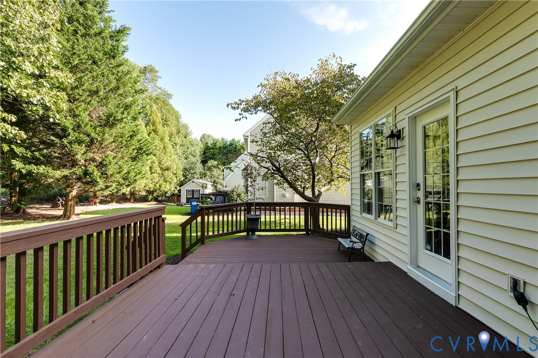 806 Biggin Pond Road Midlothian, VA 23114 - Photo 46 of 50 a view of balcony with wooden floor and fence