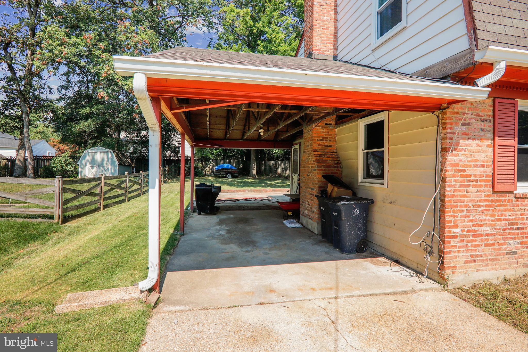 16108 Kent Road Laurel, MD 20707 - Photo 51 of 54 CARPORT WITH ENTRANCE TO MUD/LAUNDRY ROOM