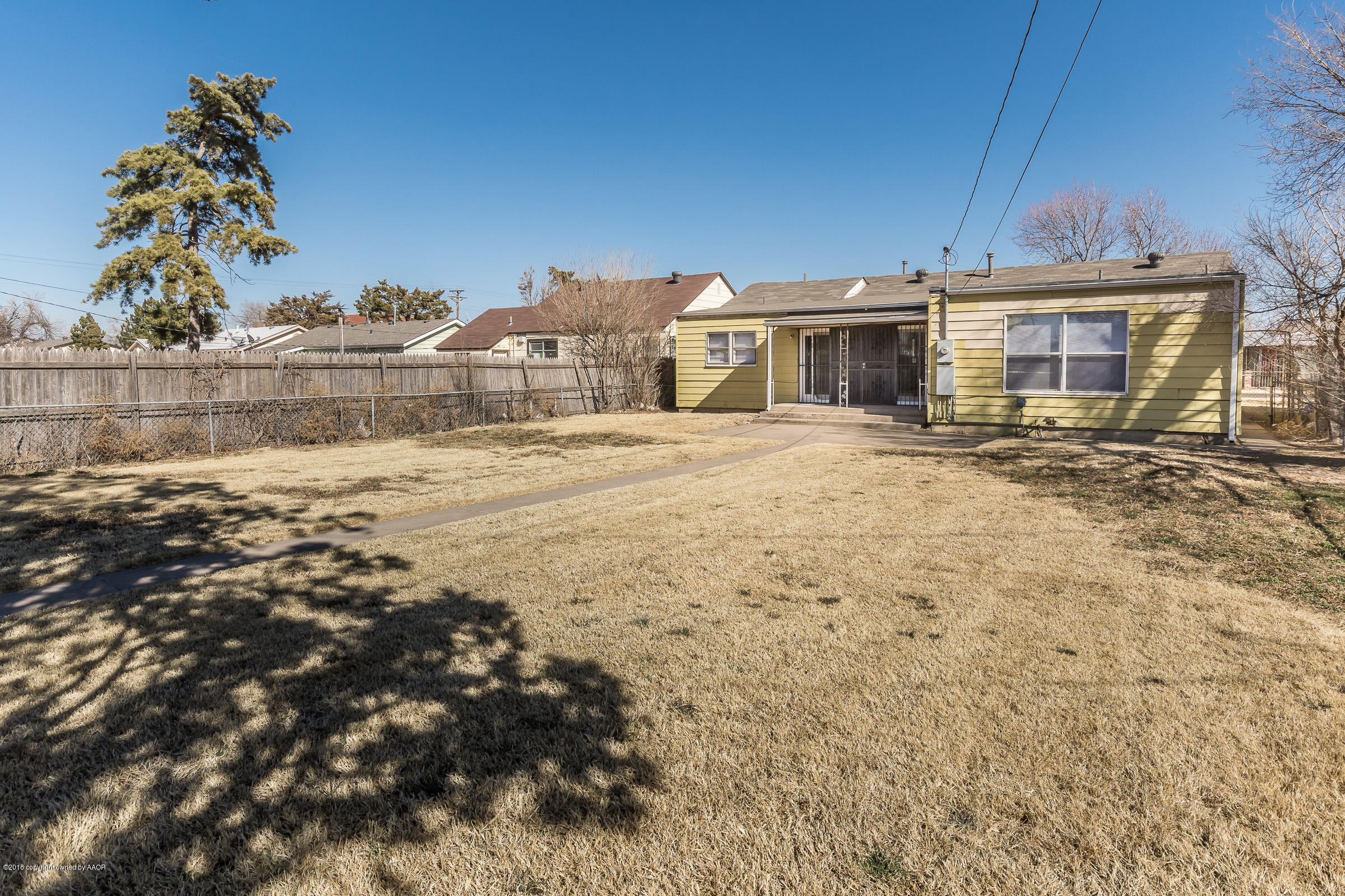 1703 North Spring Street Amarillo, TX 79107 - Photo 16 of 17 Back Yard_