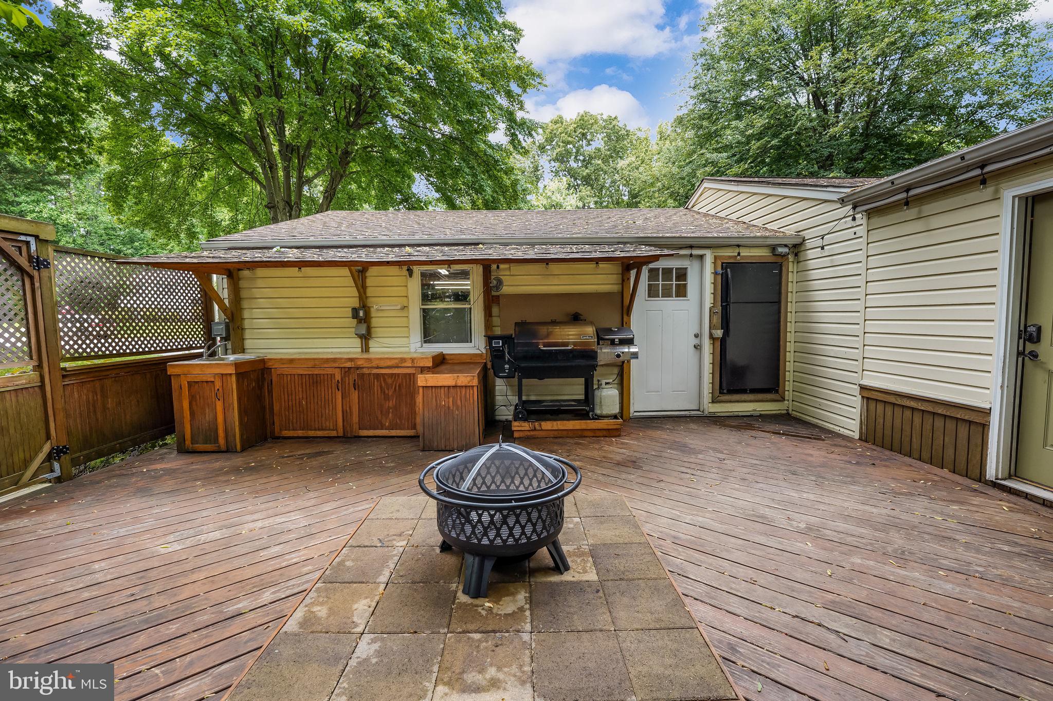 5917 Freds Oak Road Burke, VA 22015 - Photo 22 of 32 Backyard deck is perfect for summer BBQ's!