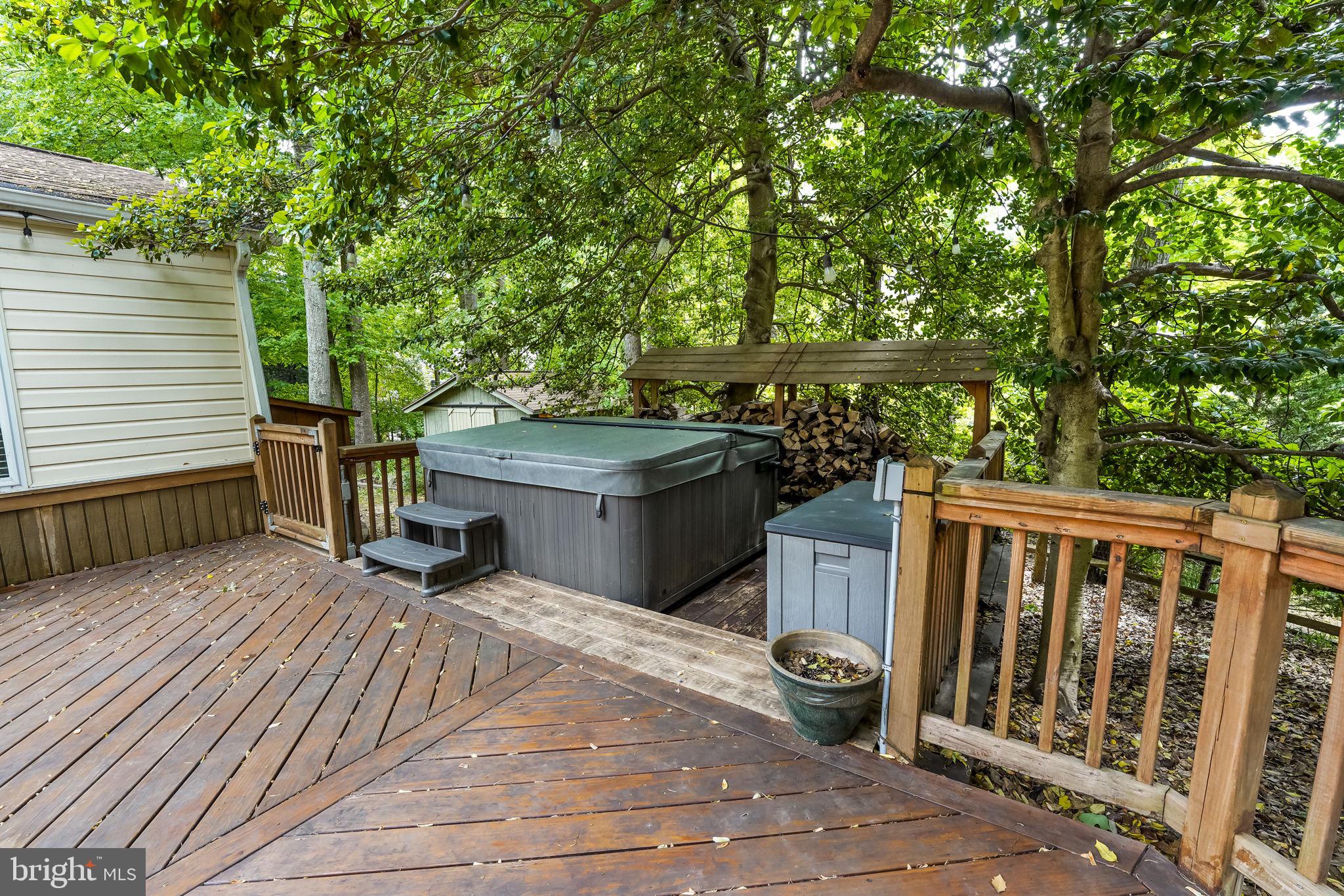 5917 Freds Oak Road Burke, VA 22015 - Photo 24 of 32 Hot tub with party lights for relaxing