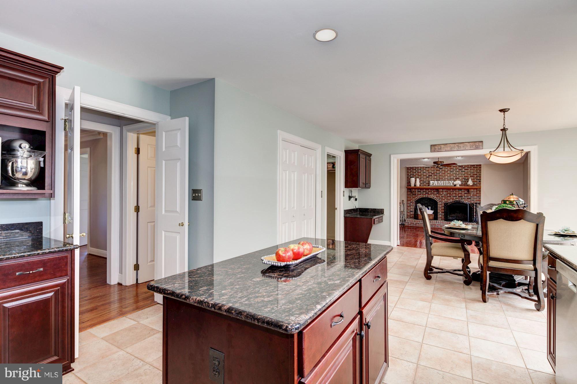 3315 Whitesworth Road Phoenix, MD 21131 - Photo 13 of 30 Kitchen w/Ceramic Fl/Built-in Desk/Recessed Lights
