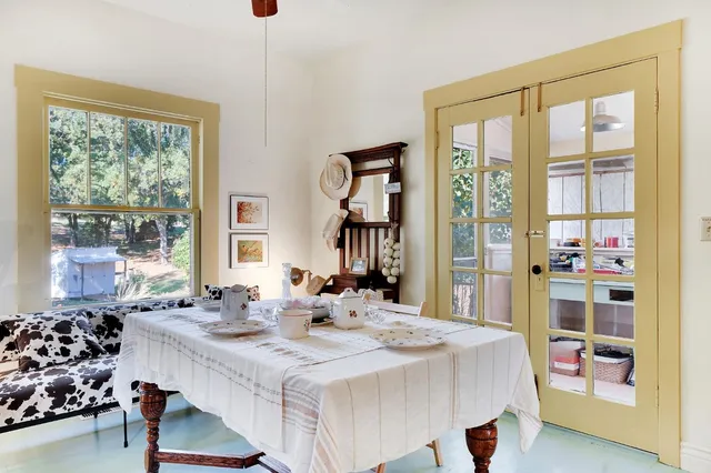 a very nice looking room with a large window