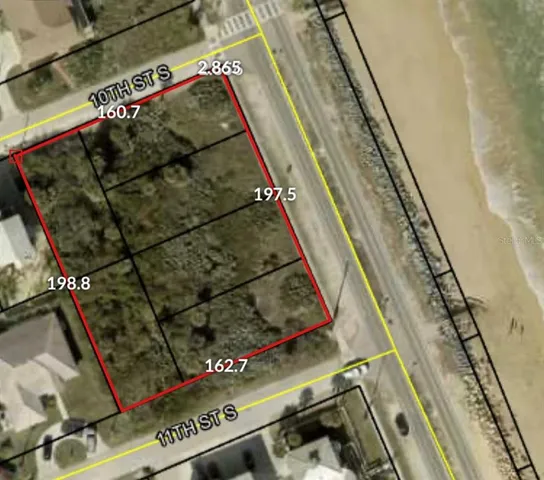 a view of a lake with a big yard