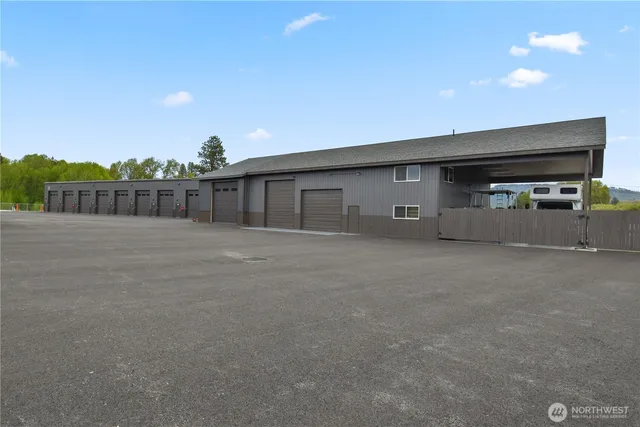 a view of a car garage