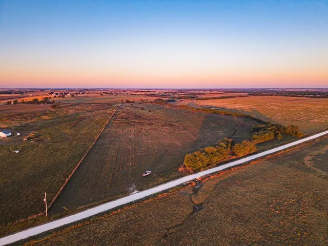 an aerial view of beach and city