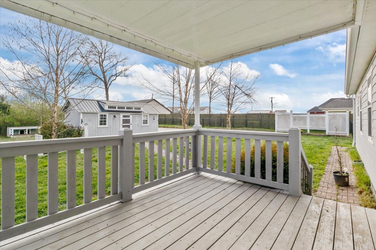 459 Diane Loop White Bluff, TN 37187 - Photo 25 of 35 a view of a wooden deck with large trees