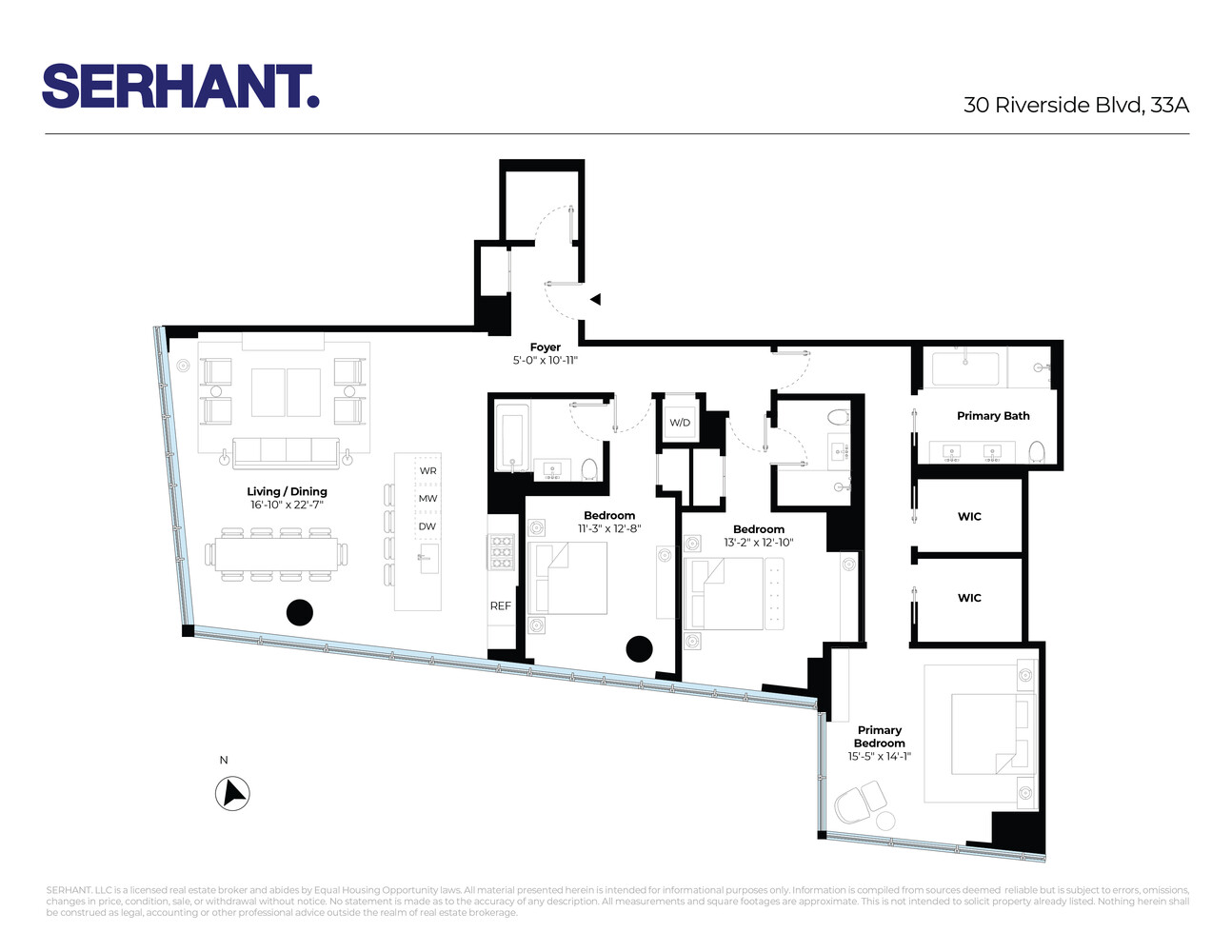30 Riverside Boulevard, Unit 33A Manhattan, NY 10069 - Photo 17 of 17 a picture of a bathroom with a sink
