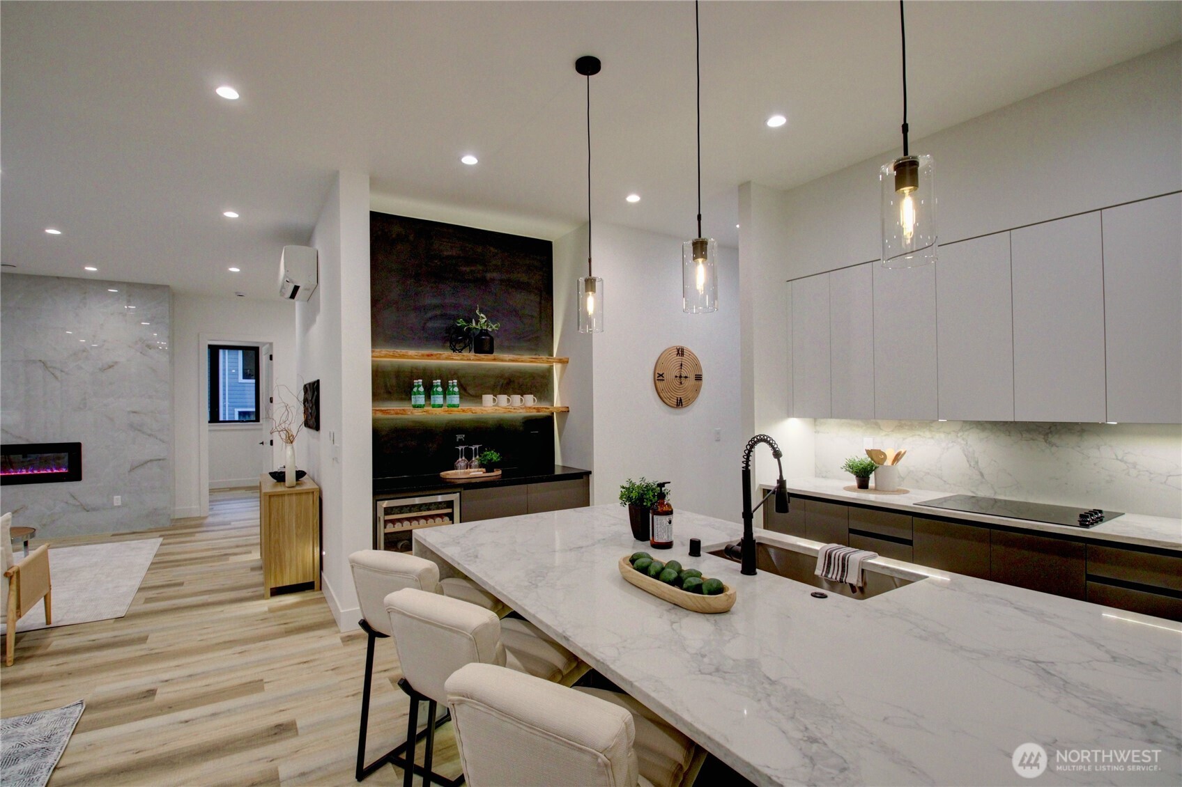 3 Cayuse Court Bellingham, WA 98229 - Photo 22 of 40 a kitchen with counter space and wooden floor
